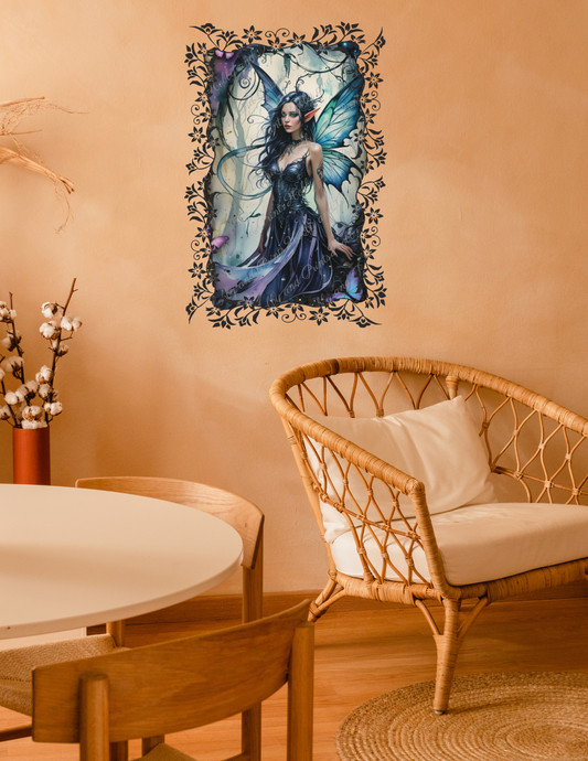 zauberhafte Fee mit Schmetterlingsflügeln