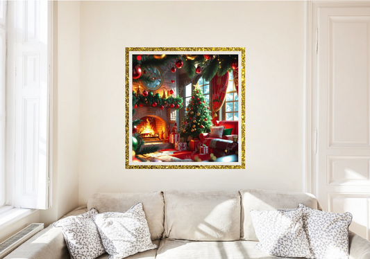 weihnachtliches Wohnzimmer