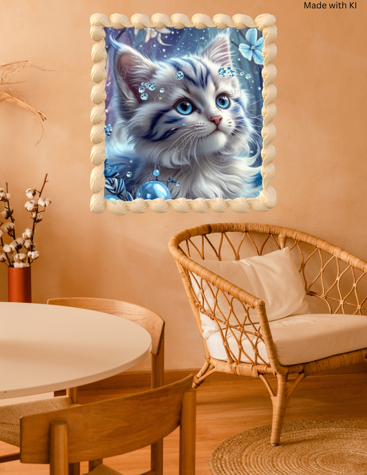 Schneekatze Ria im Winterwunderland