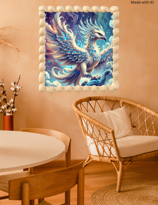 Schneephönix Jupiter im Winterwolkenland