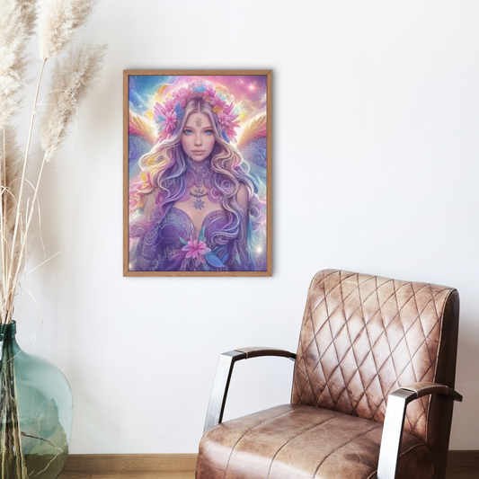 zauberhafter Engel in violett