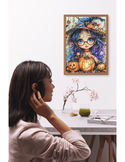 kleine Hexe zu Halloween