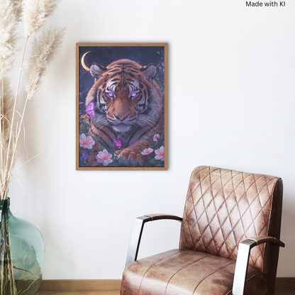 mystischer Tiger bei Nacht