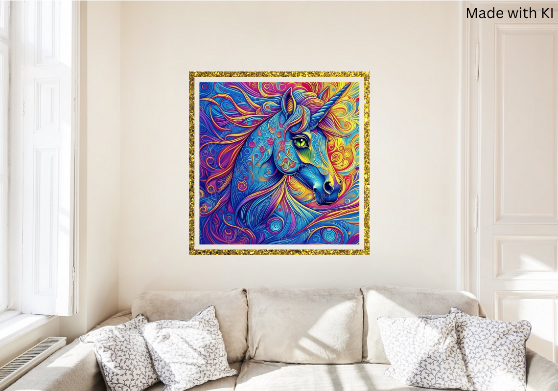 Psychedelisches Einhorn Kasimir