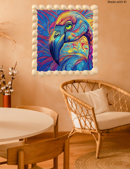 Psychedelischer Flamingo Norbert