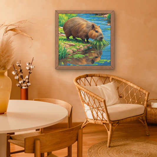 Capybara am Fluss