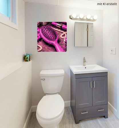 Pinke Glitzer Haarbürste – Luxus Beauty Glamour