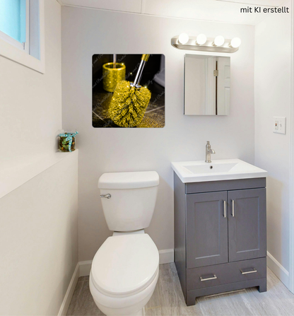 WC Bürste gold Glitzer Klobürste