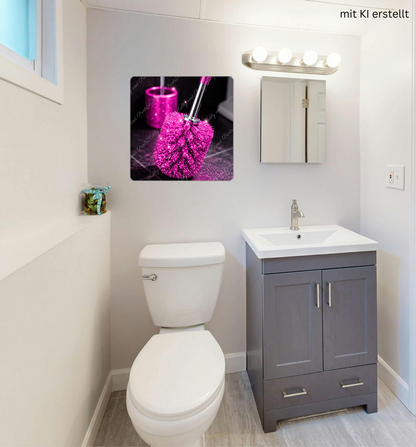 WC Bürste Pink Glitzer Klobürste
