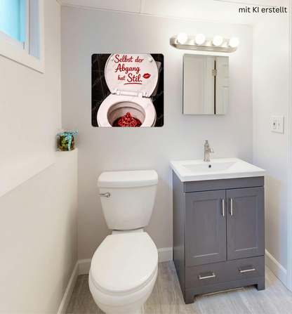 WC Toilette Rot Abgang mit Stil