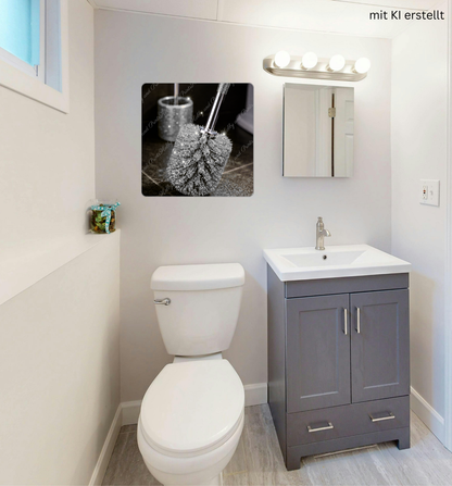 WC Bürste silber Glitzer Klobürste