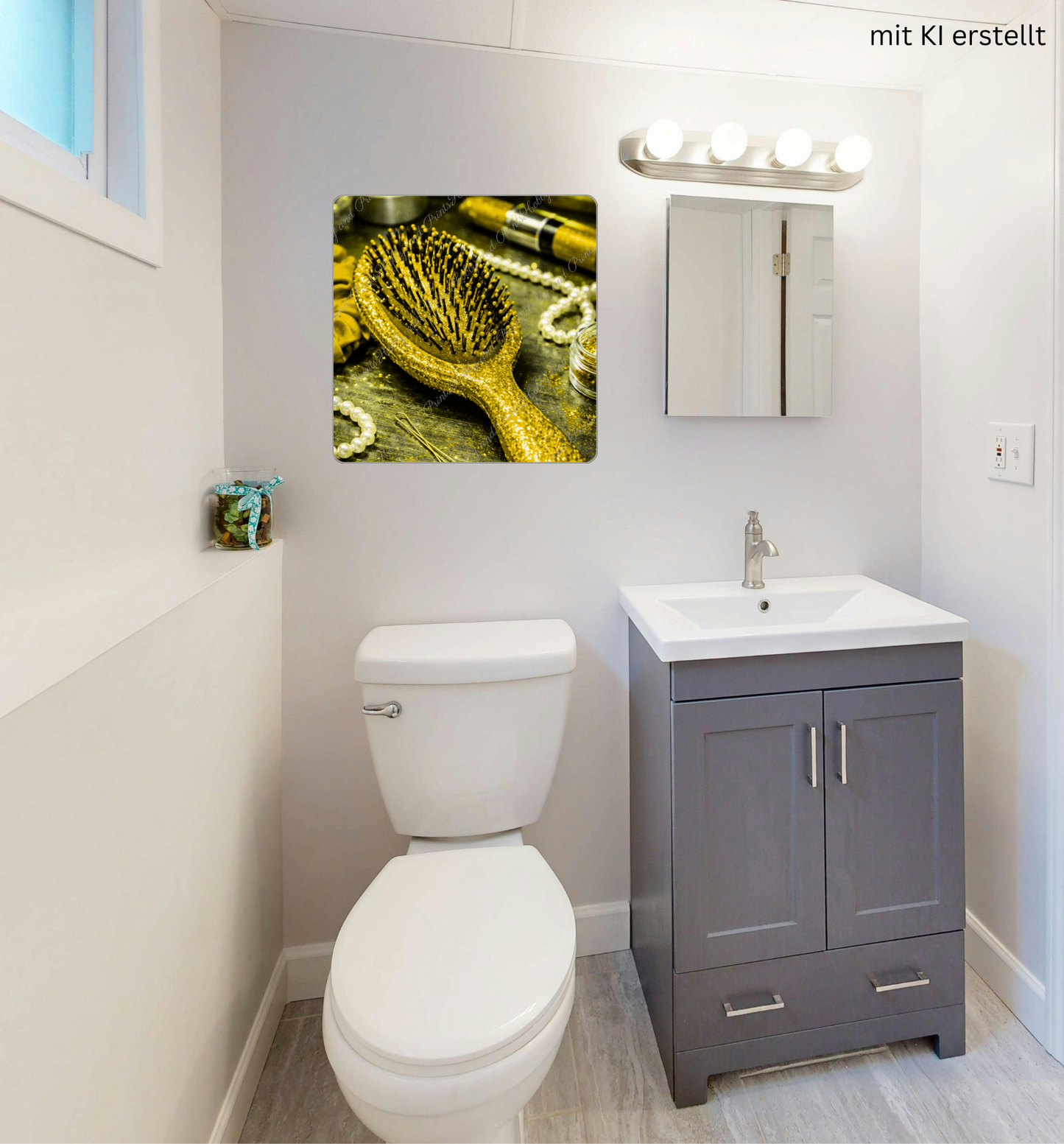 Goldene Haarbürste – Luxus Beauty Glamour