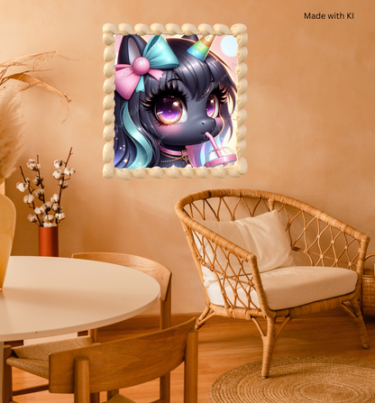 Kawaii Einhorn-Katze
