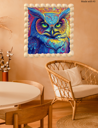 Psychedelische Eule Hedwig