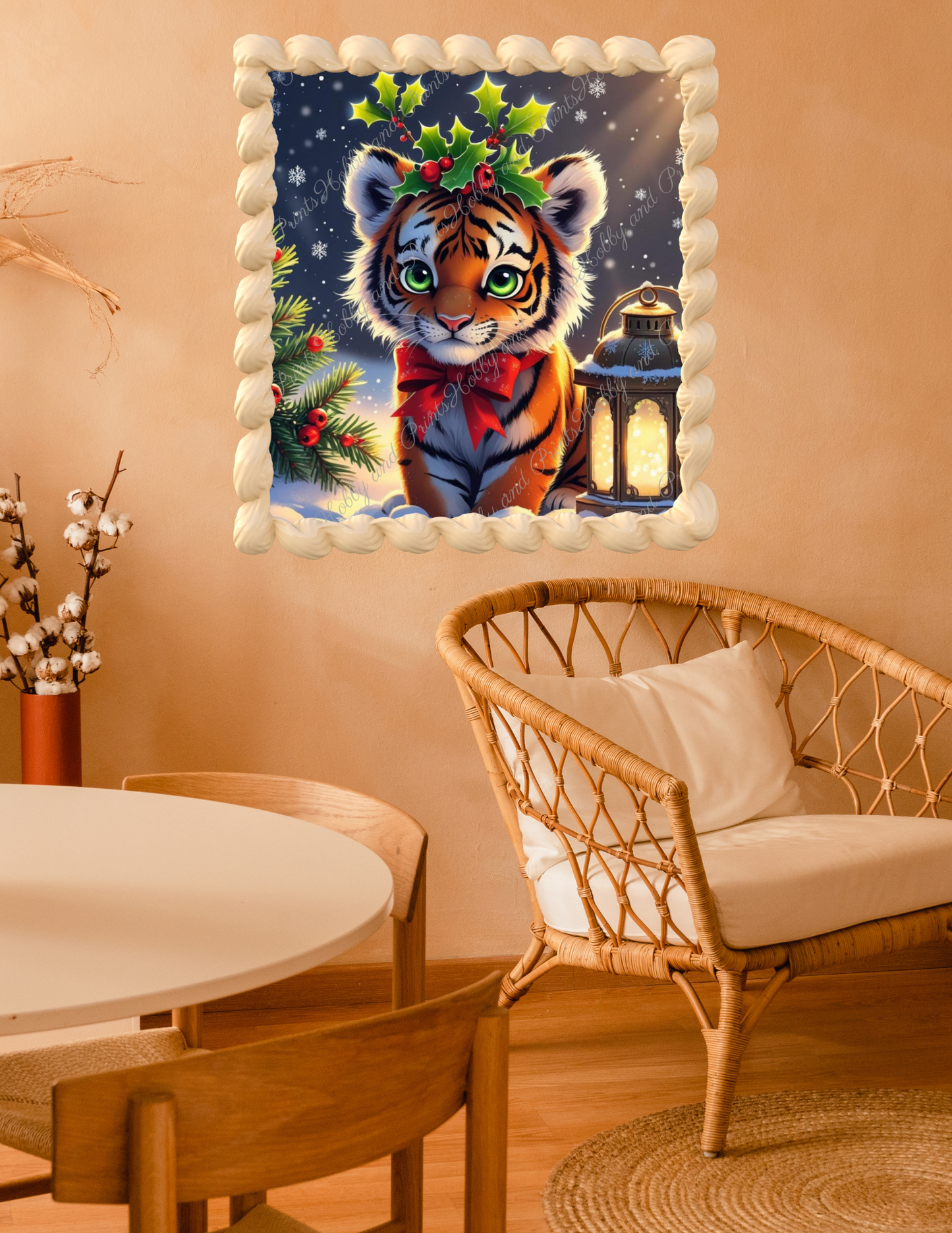 kleiner Tiger im Schnee