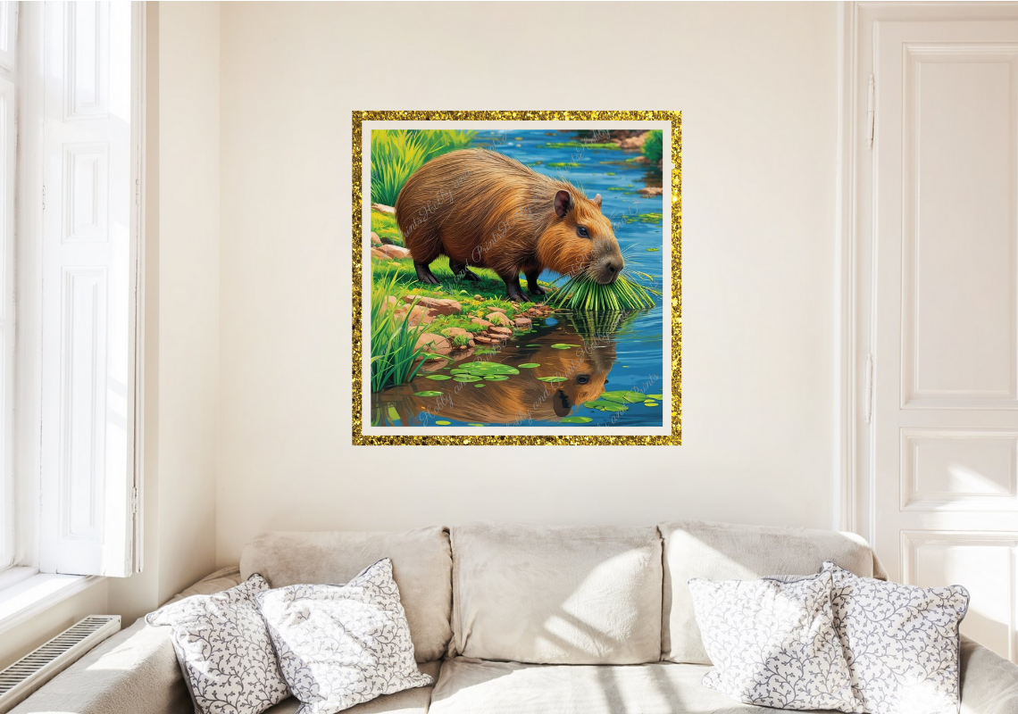 Capybara am Fluss
