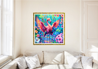 Flamingo im Paradies