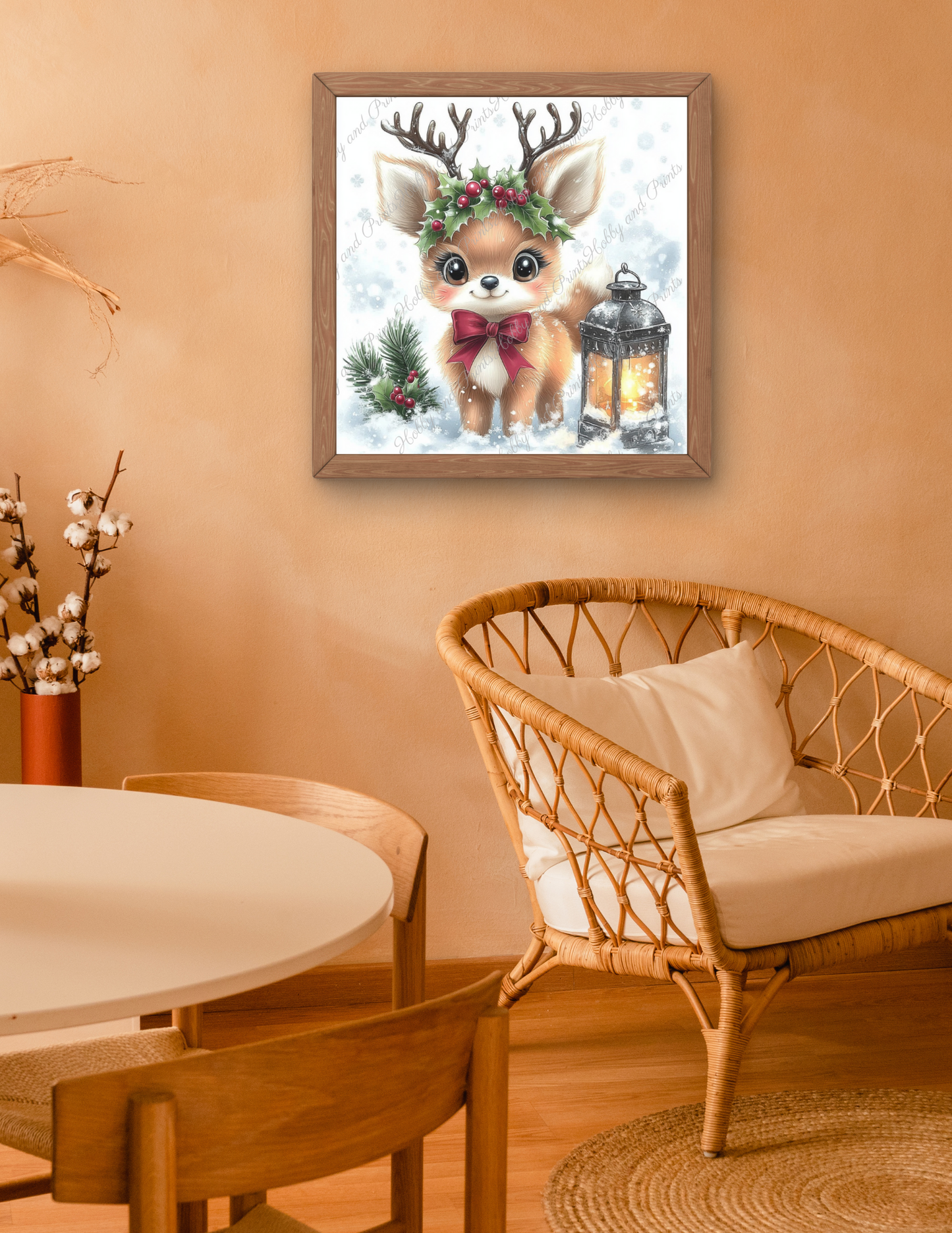süßes Rehkids zu Weihnachten