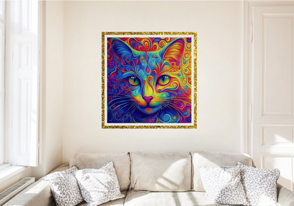 Psychedelische Katze Margo