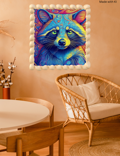 Psychedelischer Waschbär Linus