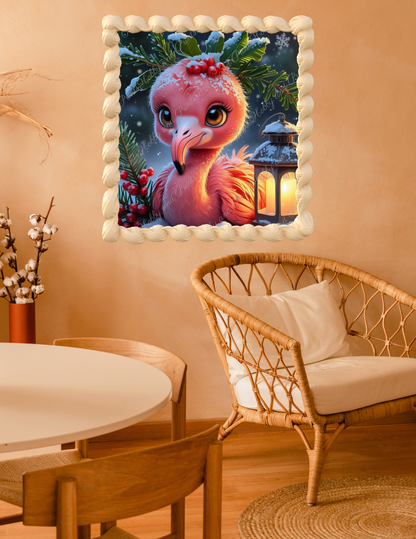 Flamingobaby im Winter
