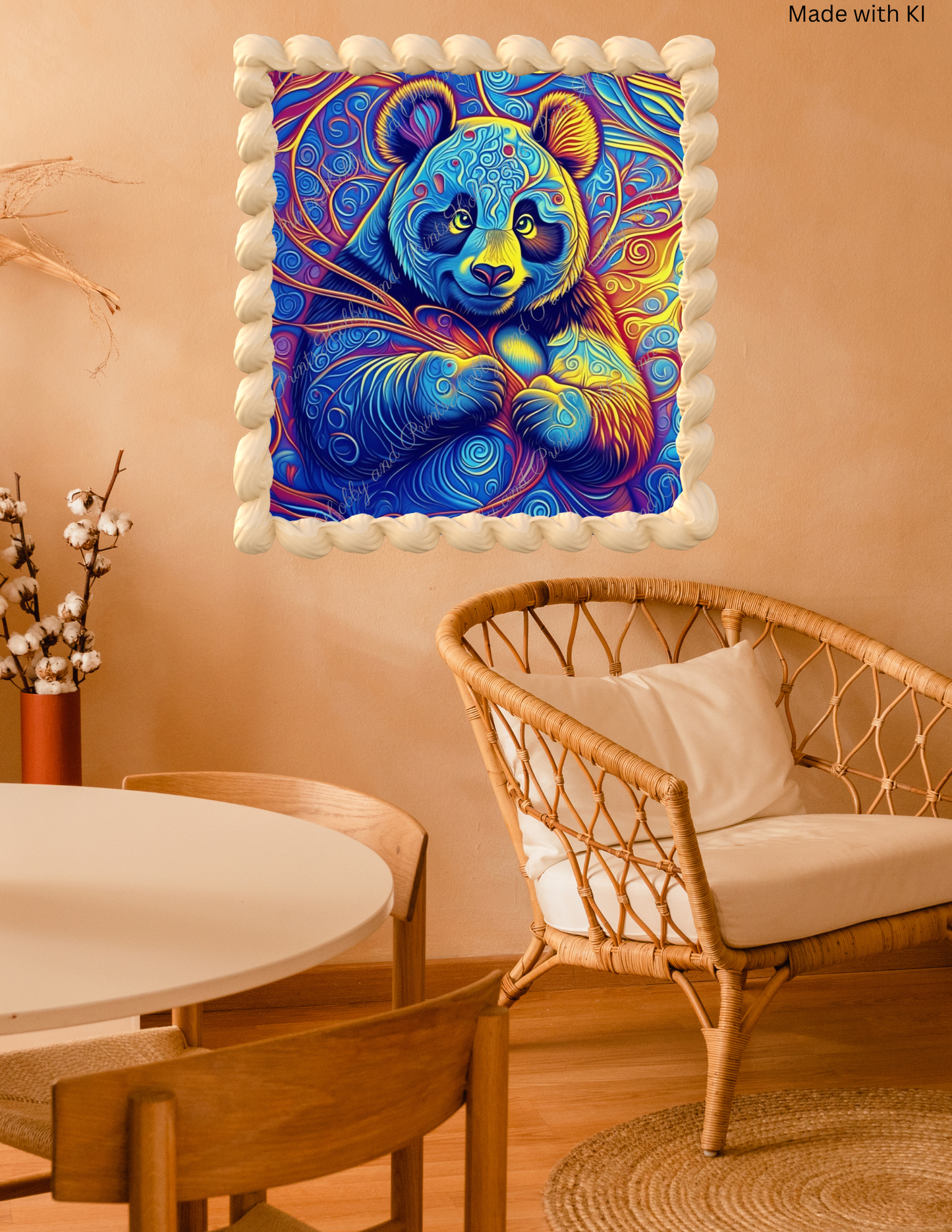 Psychedelischer Pandabär Lordi