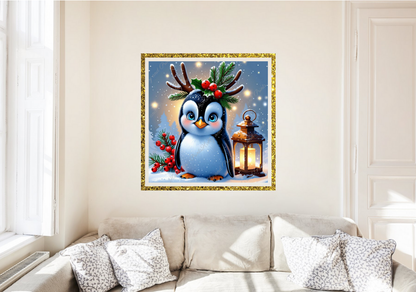 kleiner Pinguin im Schnee