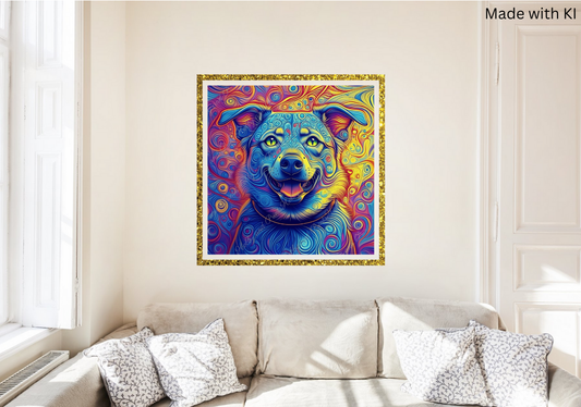 Psychedelischer Hund Elijah