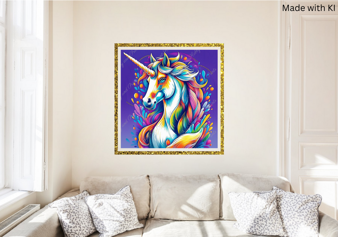 Buntes Einhorn Oskar