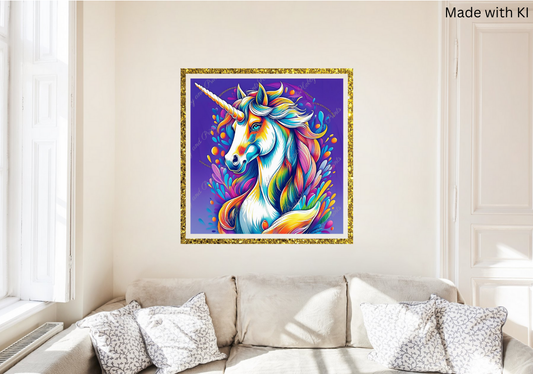 Buntes Einhorn Oskar