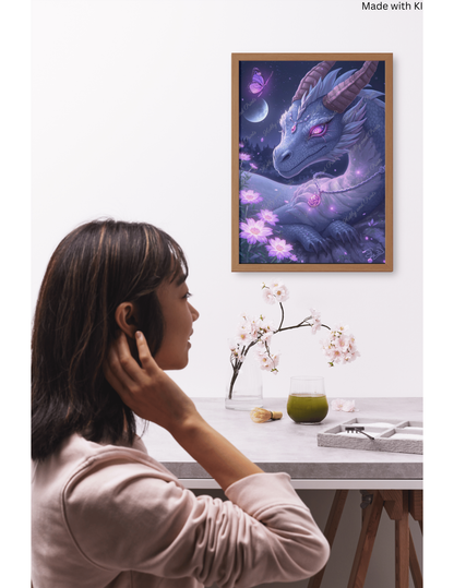 mystischer Drache bei Nacht