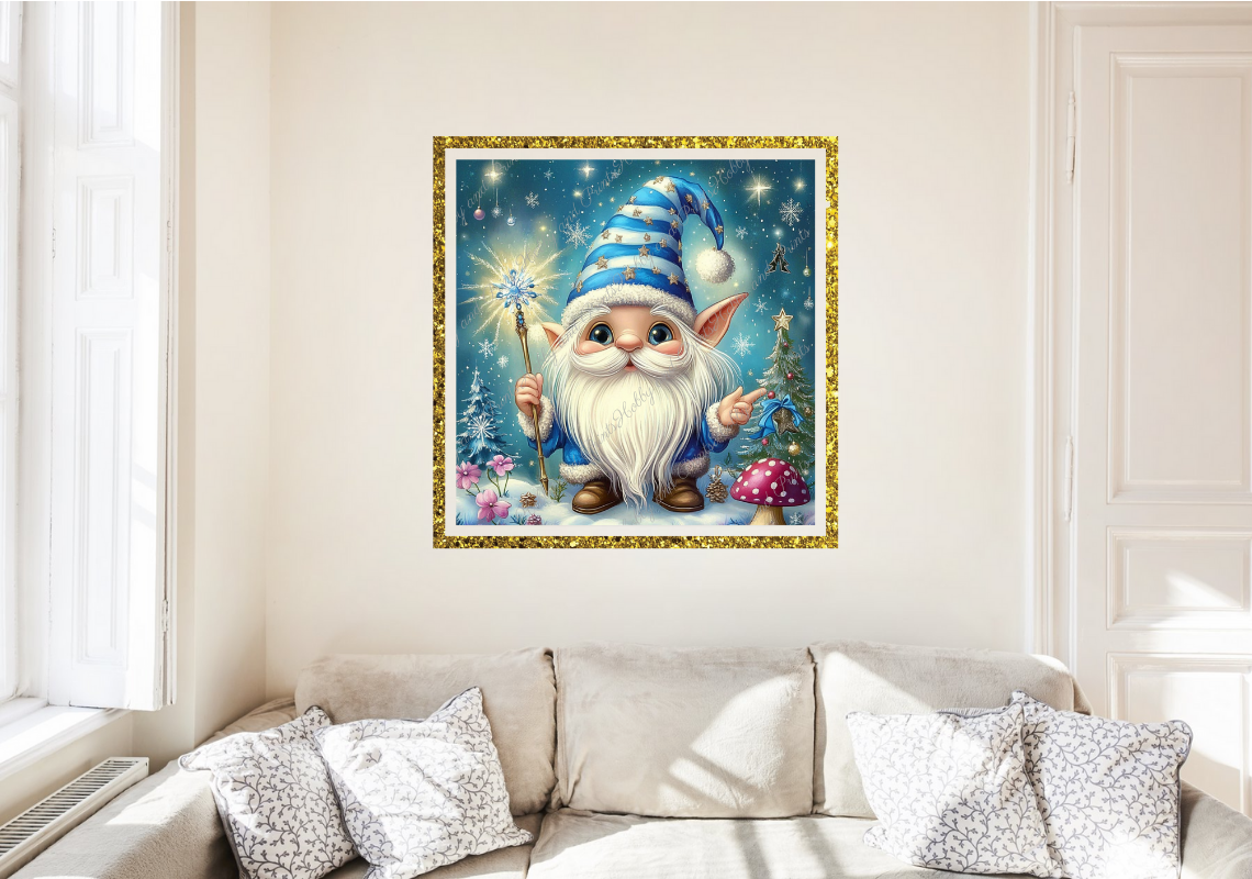 blauer Weihnachtswichtel Udo