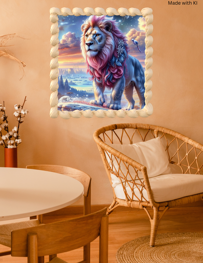 Löwe Heimdall im Fantasieland 40*40cm