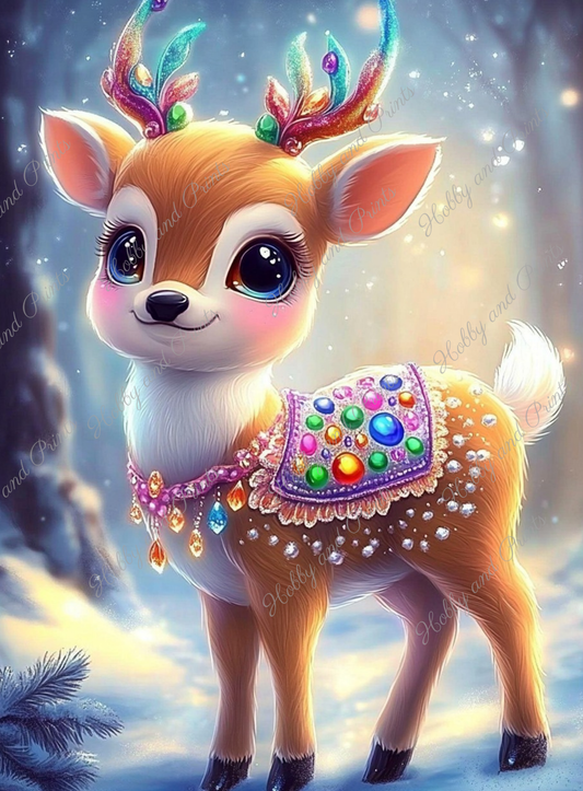 süßes Rentier zu Weihnachten