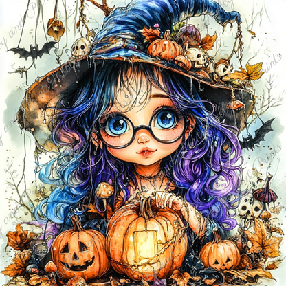 kleine Hexe zu Halloween