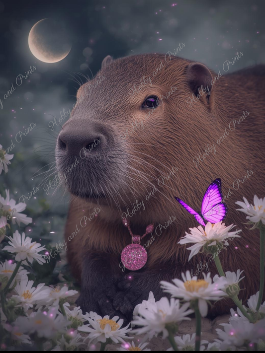 Capybara bei Nacht