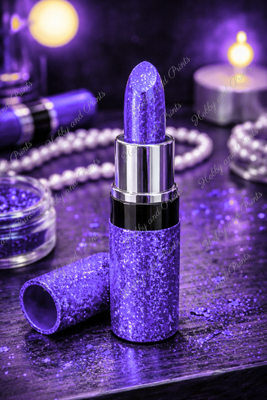 Violetter Lippenstift – Luxus Glamour Make-up
