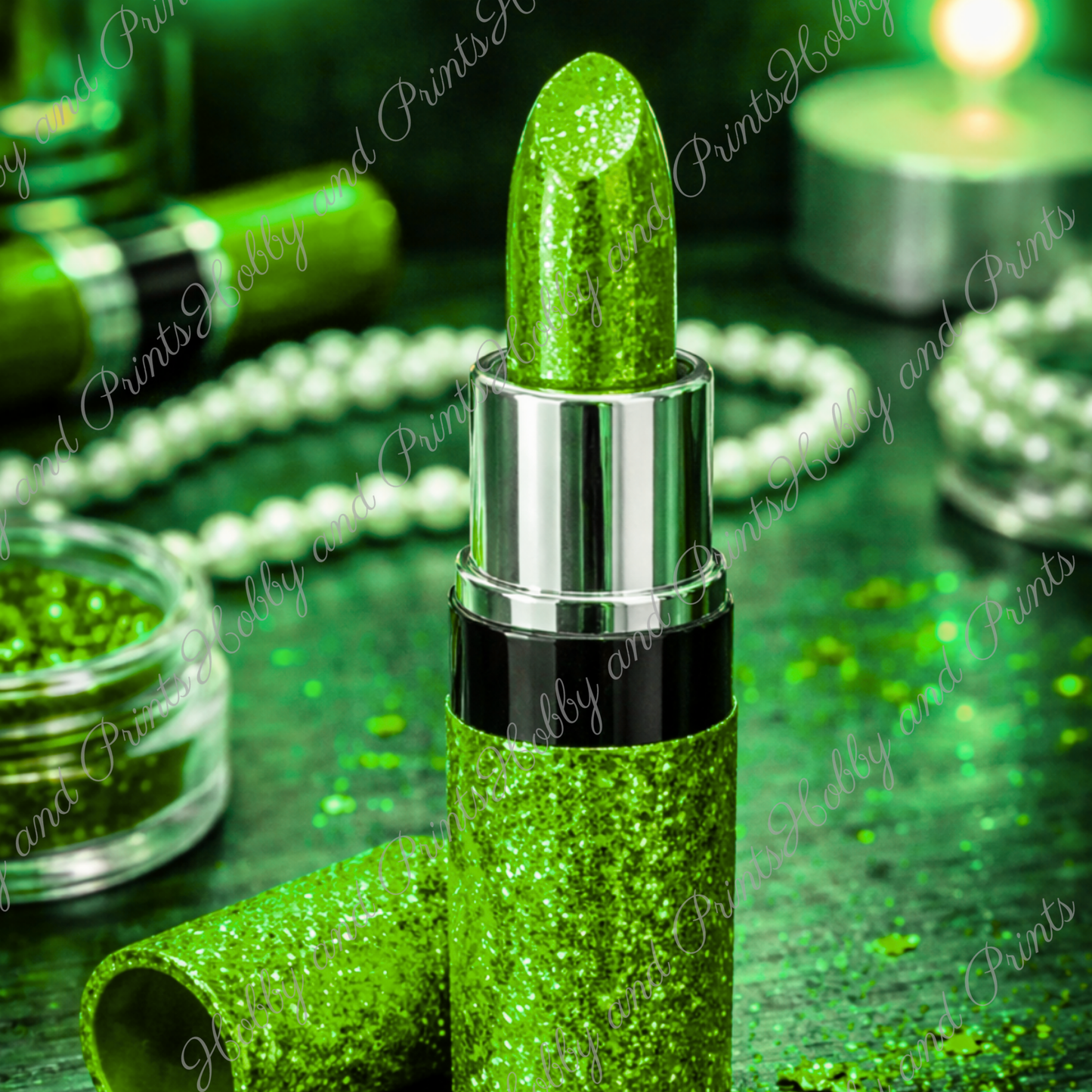 Grüner Lippenstift – Luxus Glamour Make-up