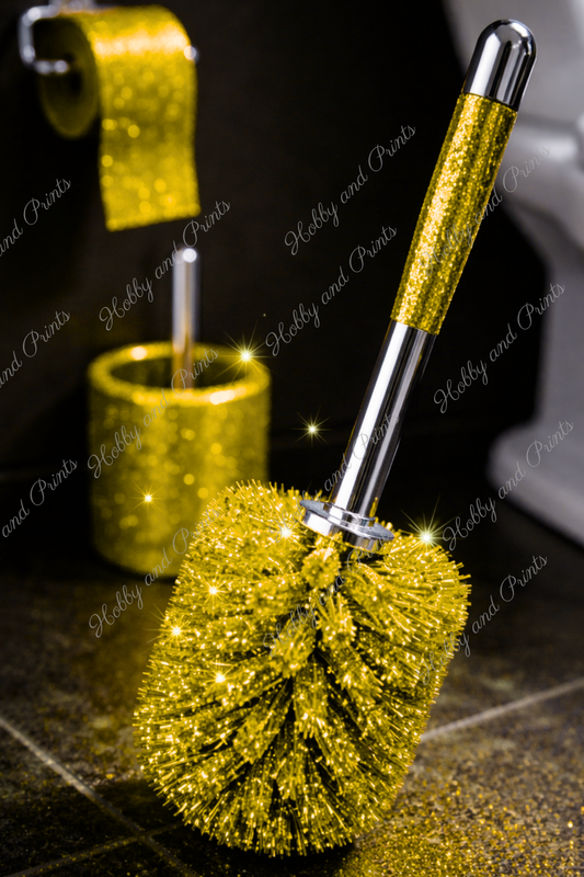 WC Bürste gold Glitzer Klobürste