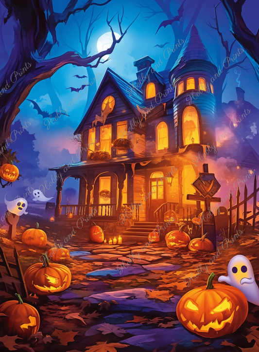 gruseliges Halloweenhaus
