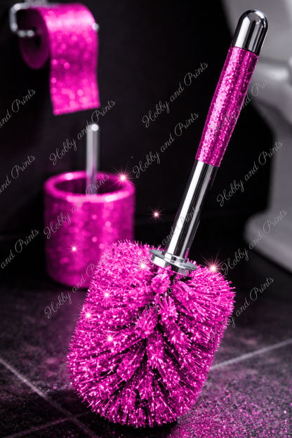 WC Bürste Pink Glitzer Klobürste