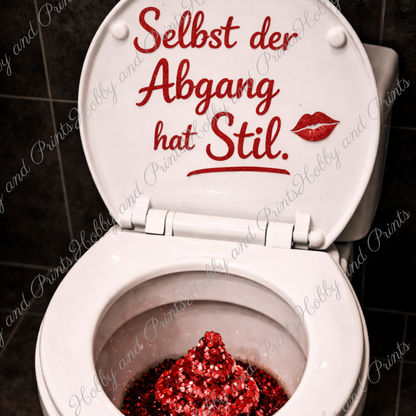 WC Toilette Rot Abgang mit Stil