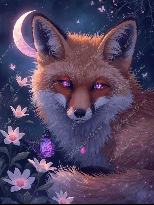 süßer Fuchs bei Nacht