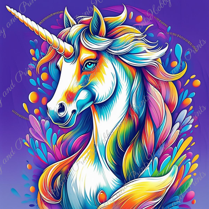 Buntes Einhorn Oskar