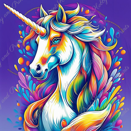 Buntes Einhorn Oskar