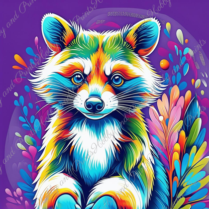 Bunter Waschbär George