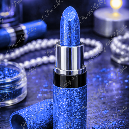 Blauer Lippenstift – Luxus Glamour Make-up