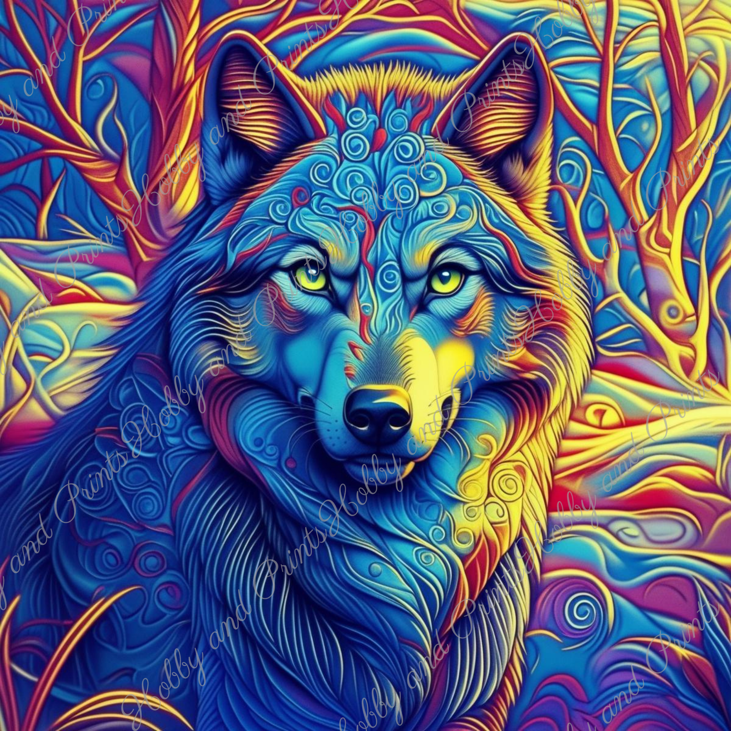 Psychedelischer Wolf Hope