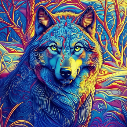 Psychedelischer Wolf Hope