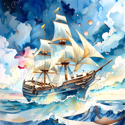 Schiff auf hoher See